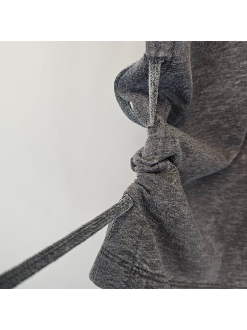 AllSaints Molly Devo Tank Womens S Gray Side Tie Sleeveless Top Athleisure - Picture 3 of 11